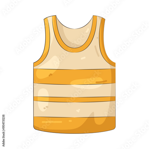 Illustration of Striped Tank Top  