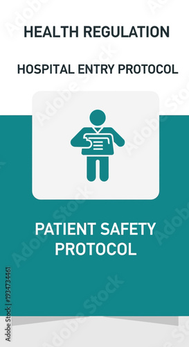 Hospital Protocol Illustrative Visuals Showcasing Health, Safety, and Patient Entry Guidelines