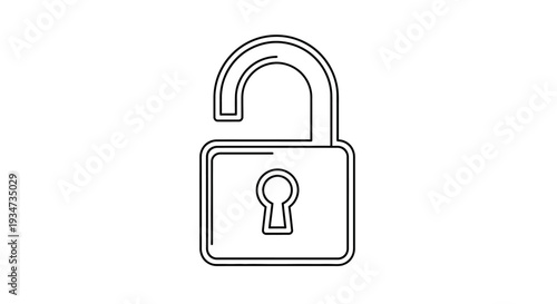 Padlock icon security symbol locked safe.