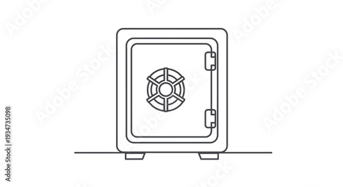 Secure metal safe box storage.
