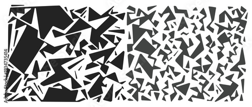  Abstract geometric shapes graphic doodles vector background 