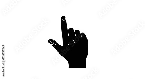 Cuadro en lienzo Hand giving middle finger gesture.
