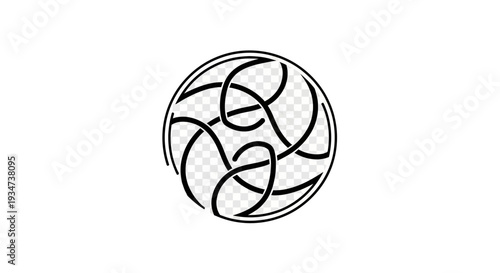 Volleyball Sports Equipment Closeup View.