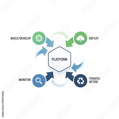 Platform development process flow diagram.