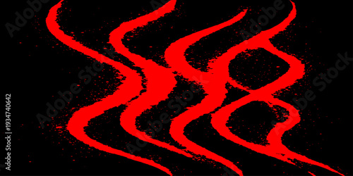 Seamless abstract vector illustration featuring a red and black textured pattern with artistic lines and fire light design for a wallpaper