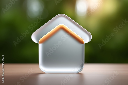 Glassmorphism style bank building icon modern design abstract visuals digital environment fresh perspective