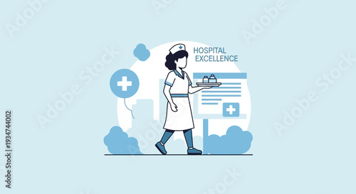 Hospital Staff Delivering Treatment, Healthcare Excellence and Modern Medical Service