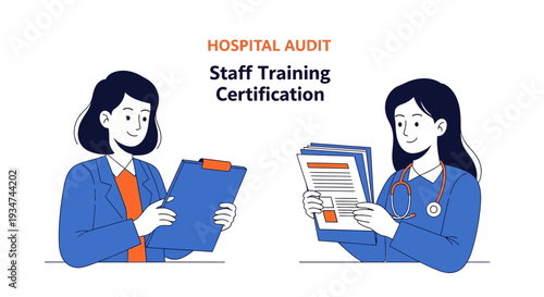 Hospital Staff Training and Certification Process Under Examination With Medical Professionals
