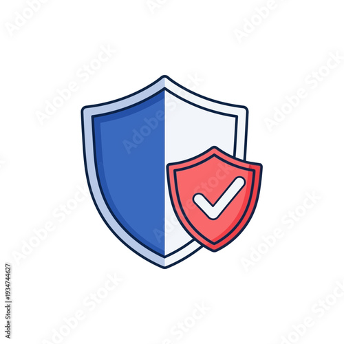 Iconic Digital Shield Illustrating Security, Validation, Protection, and Data Privacy for Online