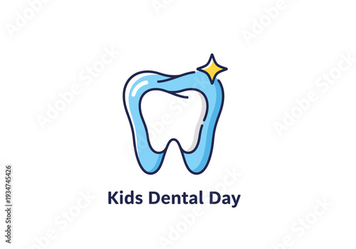 Illustrated Dental Healthcare Awareness for Children with Sparkling Clean Teeth Today