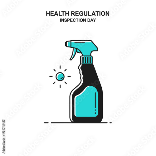 Iconic Representation of Sanitization and Hygiene Practices for Health Regulation Inspection Day
