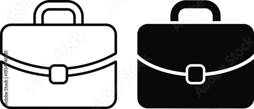Briefcase icon business and professionalism to carry documents, books, or other items, typically used by professionals.