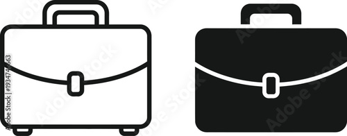 Briefcase icon business and professionalism to carry documents, books, or other items, typically used by professionals.