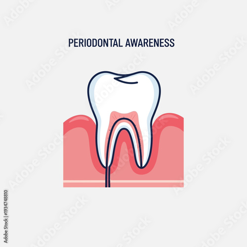 Illustrated Representation of Periodontal Health and Dental Awareness for Educational Purposes