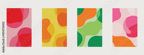 Vibrant abstract art showcasing a colorful and dynamic pattern design