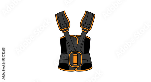 Illustration Of A Protective Device Against A White Background In Flat Style