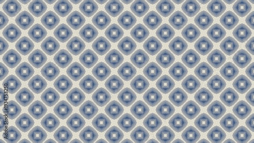 A blue and white patterned fabric