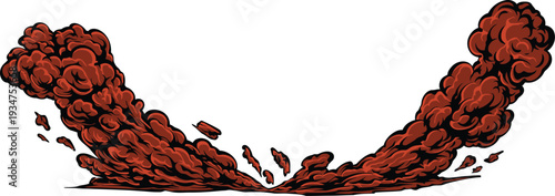 Comic Style Dust Cloud Explosion Effect