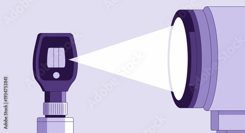 Illustration Of An Eye Exam Medical Tool Highlighting Visual Healthcare and Diagnosis