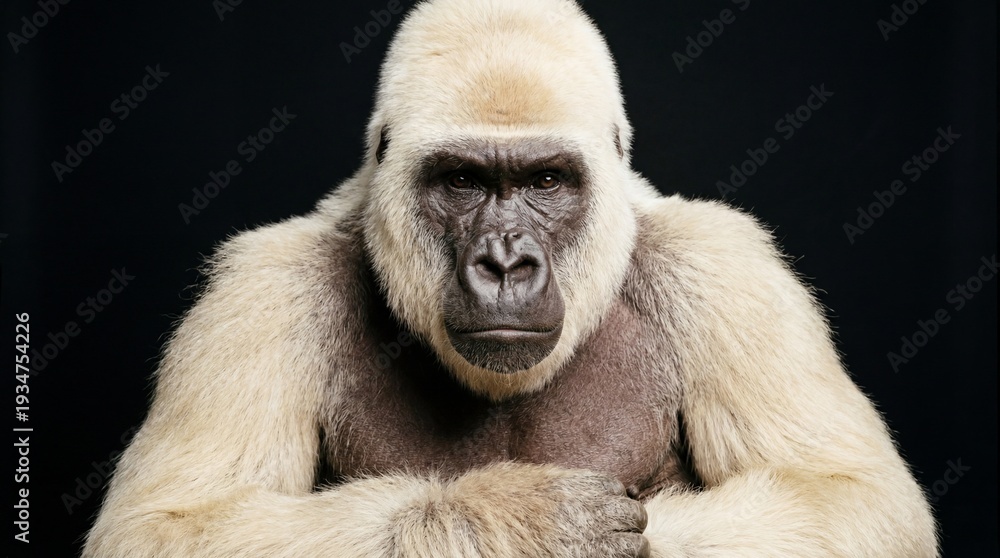 Obraz premium the rare white gorilla