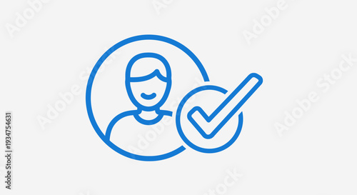 User profile verification icon.