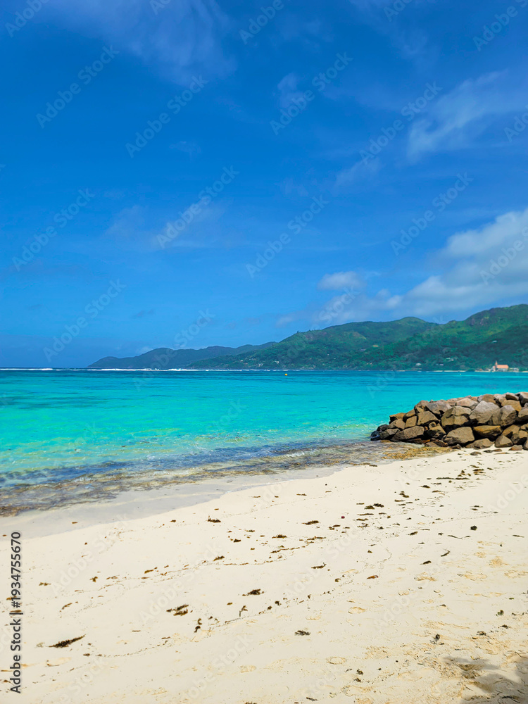 Obraz premium Anse Royale beach on Mahe island, Seychelles