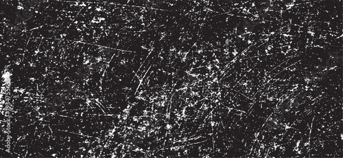 Scratched and Cracked Grunge Urban Background Texture Vector. Dust Overlay Distress Grainy Grungy Effect. Distressed Backdrop Vector Illustration. Isolated Black on White Background. EPS 10.