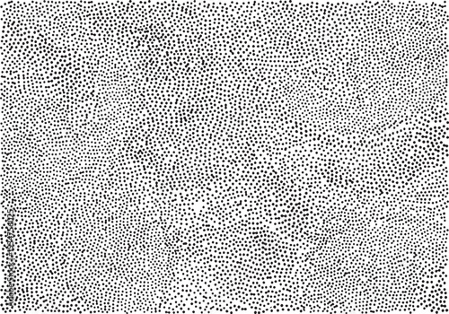 Small uneven spots and particles of debris. Abstract vector texture.  Distressed uneven background. Grunge texture overlay with fine grains isolated on white background.