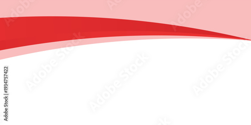 Red Wave on White Background modern white and red Abstract background