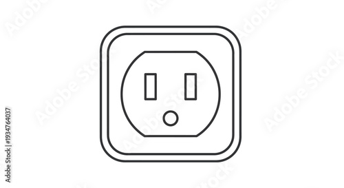 Electric socket outlet icon design.
