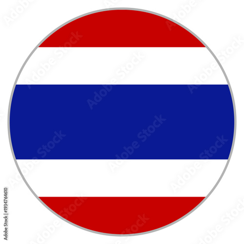 Thailand Flag Circle Icon with Gray Frame | タイ国旗の円形アイコン 灰色フレーム付き Free Download Thailand Flag Circle Icon with Gray Frame | タイ国旗の円形アイコン 灰色フレーム付き - GFXLoad