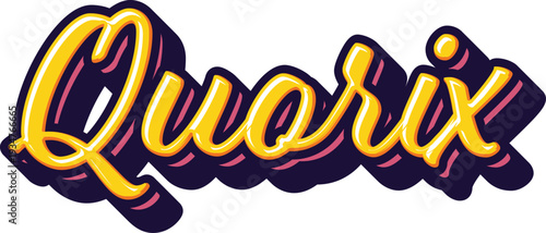 quorix typography lettering  t shirt lettering vector file.