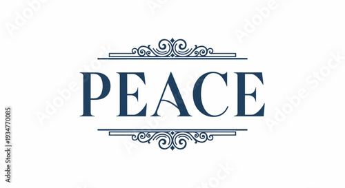 An ornate illustration of the concept of peace in a serene environment
