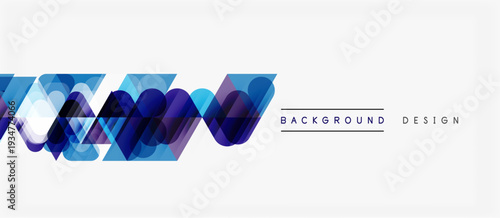 Abstract flowing ribbons, blue hues, modern design element. Minimalist composition, clean lines, suitable background texture.