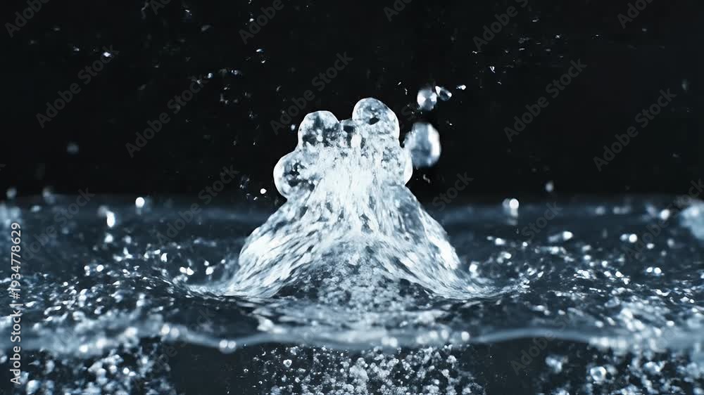 custom made wallpaper toronto digitalWater droplets falling and splashing into a dark liquid, creating ripples