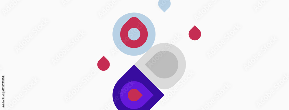 Obraz premium Abstract geometric shapes, purple, gray, white. Minimalist design, simple composition, modern aesthetic. Clean lines, flat illustration.