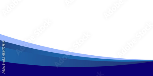 Blue Wave on White Background modern white and blue Abstract background