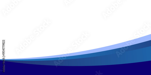 Blue Wave on White Background modern white and blue Abstract background