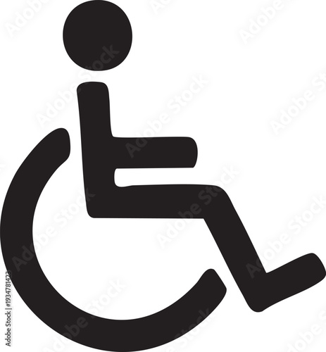 Wheelchair Symbol Accessibility Icon Motion Graphic Stock