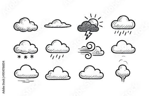 Weather solid icon set for forecasting. weather, climate symbols in solid design.