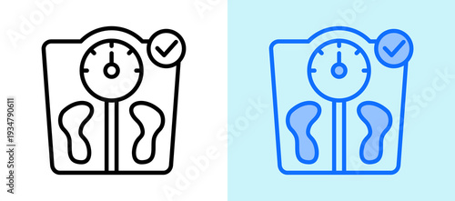 Weight Management lineblue icon