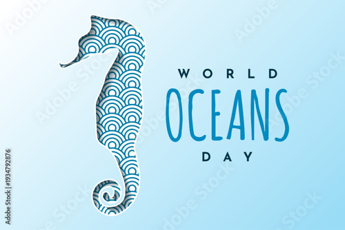 world oceans day seahorse