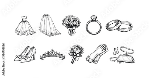 Vintage kitchen linear icon set. retro kitchenware, cooking tools outline collection.