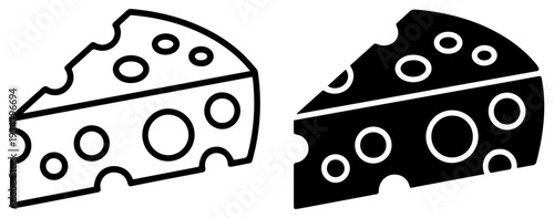 cheese slice dairy food icon