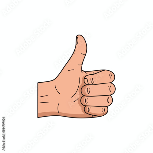 Hand Giving Thumbs Up Gesture