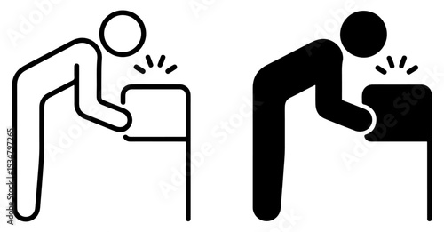 drinking water fountain vector icon