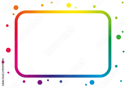 LGBT frame. Rainbow rectangle frame. Pride Banner, LGBT background, Gay Pride