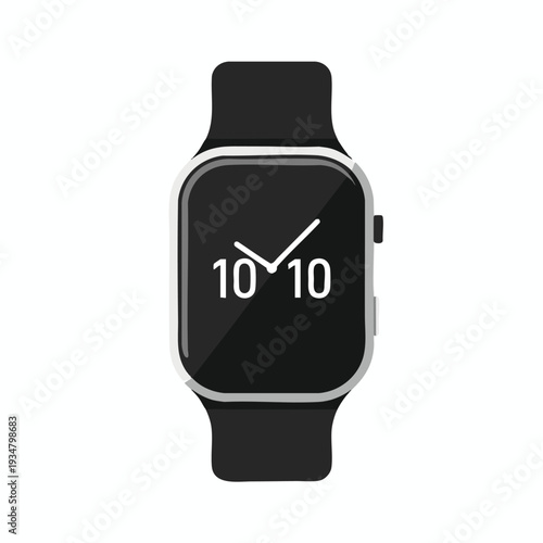 Modern Digital Smartwatch with Touchscreen Display and Fitness Tracking Features