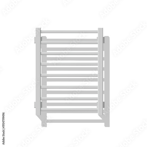 Modern White Towel Rack for Bathroom