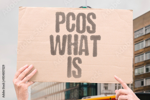 Принти на полотні "PCOS What Is" PCOS is a common hormonal condition affecting fertility and menstrual cycles in many women